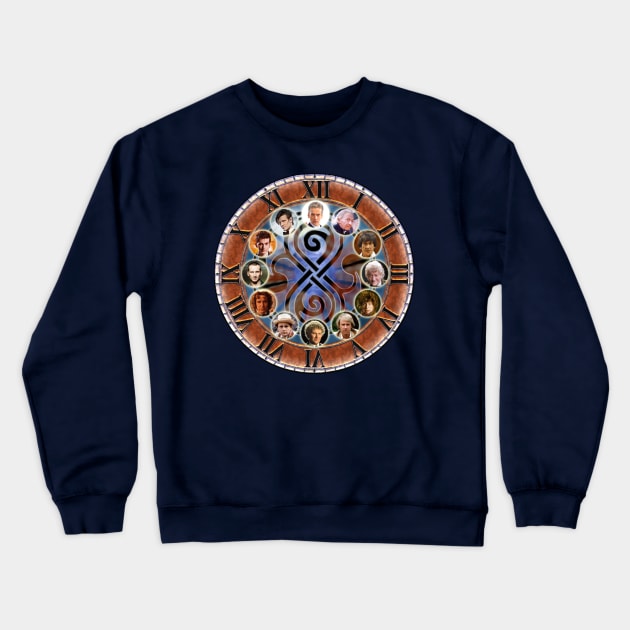 Clocktor Who Crewneck Sweatshirt by ideeddido2